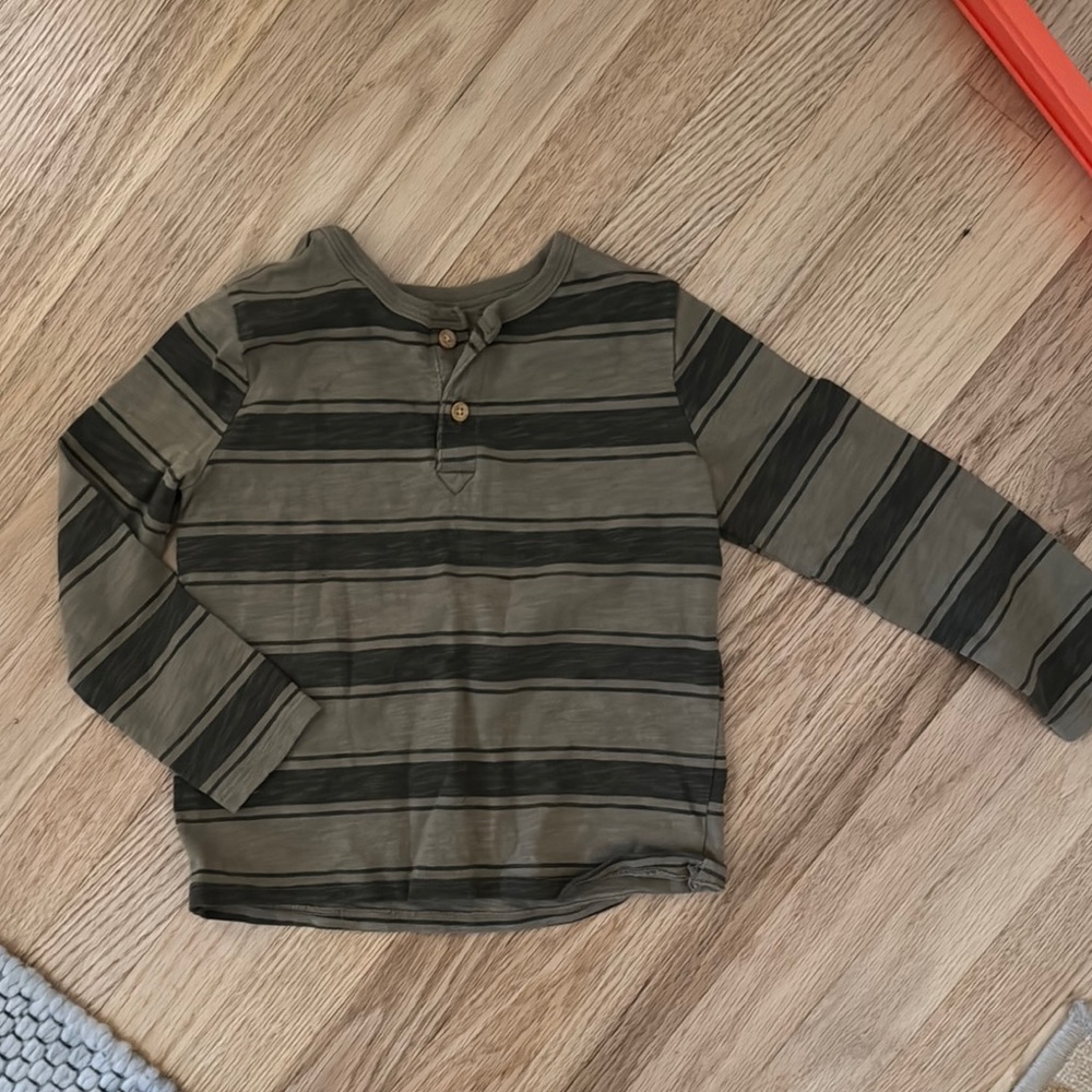 Striped Long Sleeve Kids Shirt